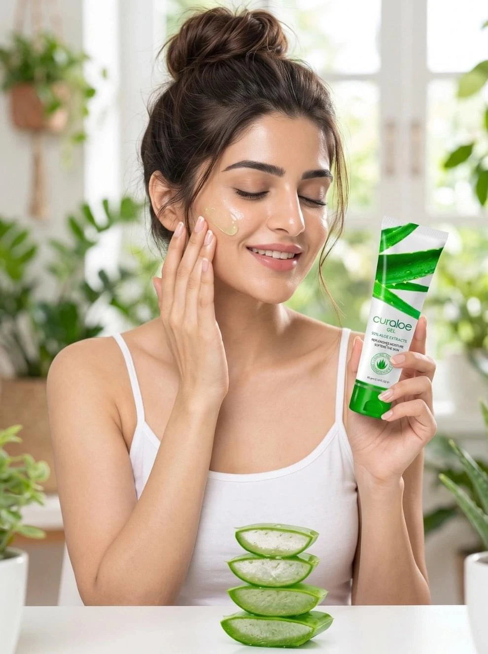 Curaloe Aloe Vera Gel 92% Aloe Extracts 60g - Caremon