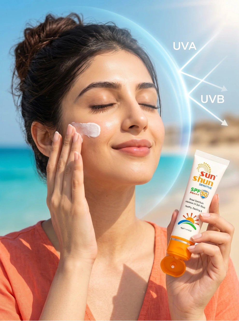 Sun Shun Sensitive Sunscreen SPF 50 - Caremon