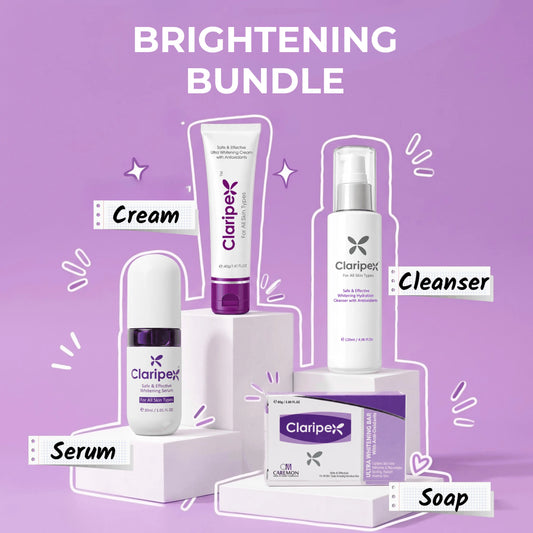 Claripex Brightening Aura Bundle | 4-Step Skincare Routine - Caremon