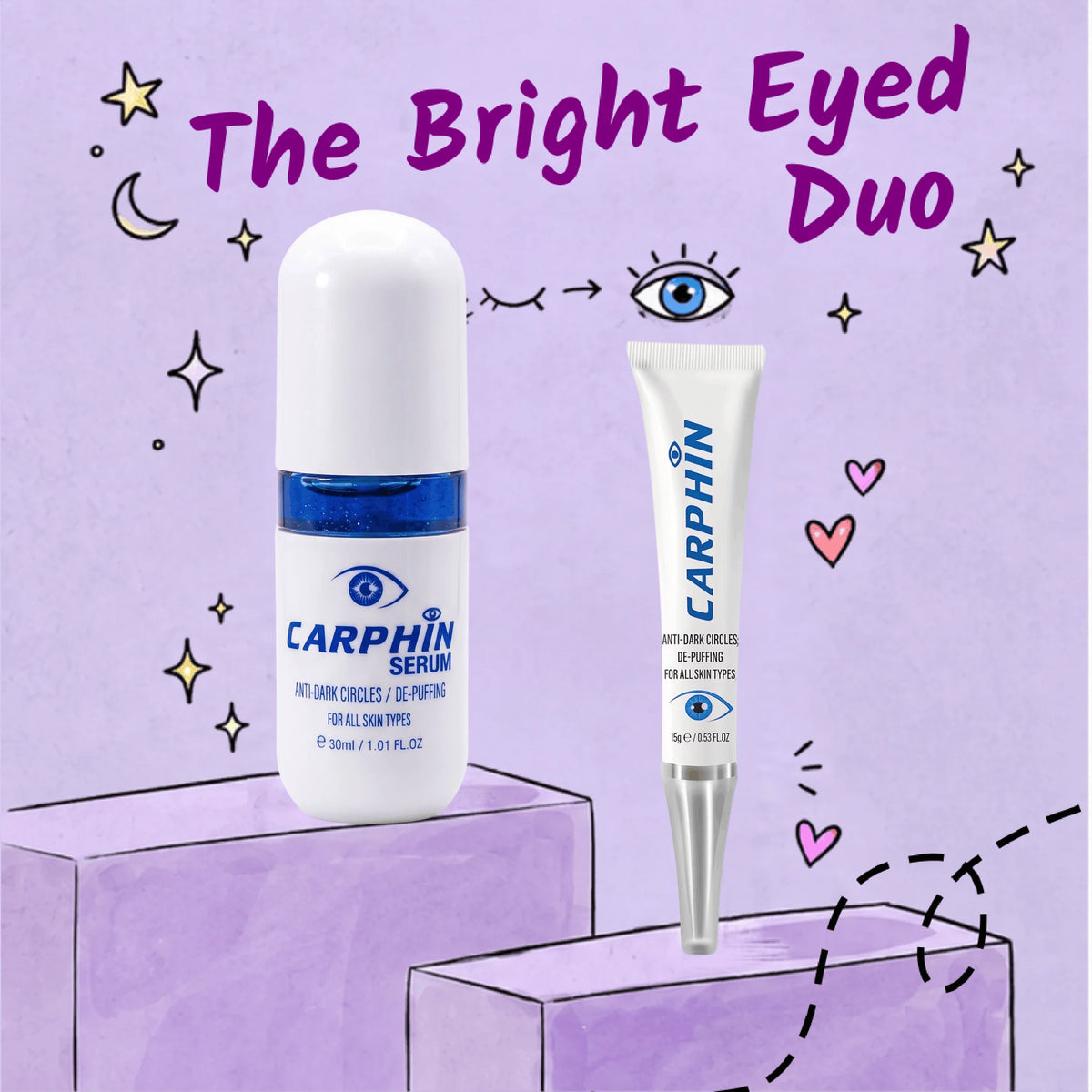 Carphin Eye Care Bundle Dark Circles & Puffiness - Caremon