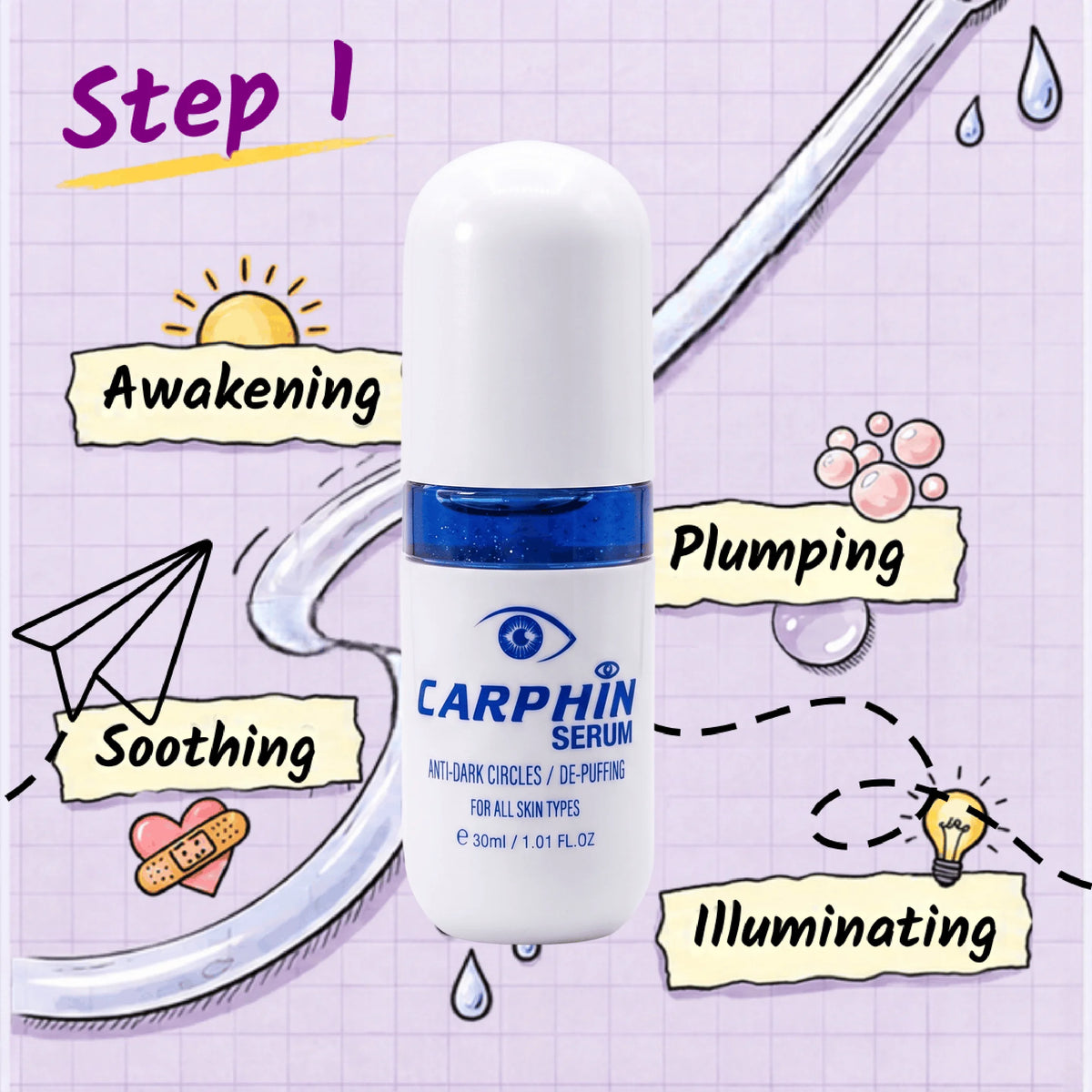 Carphin Eye Care Bundle Dark Circles & Puffiness - Caremon