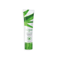 Tube of Curaloe gel with aloe vera design on a black background