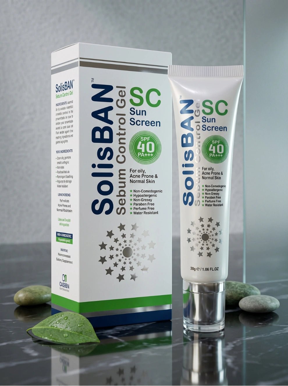 SolisBAN Sunscreen SPF 40 PA+++ 30g - Caremon