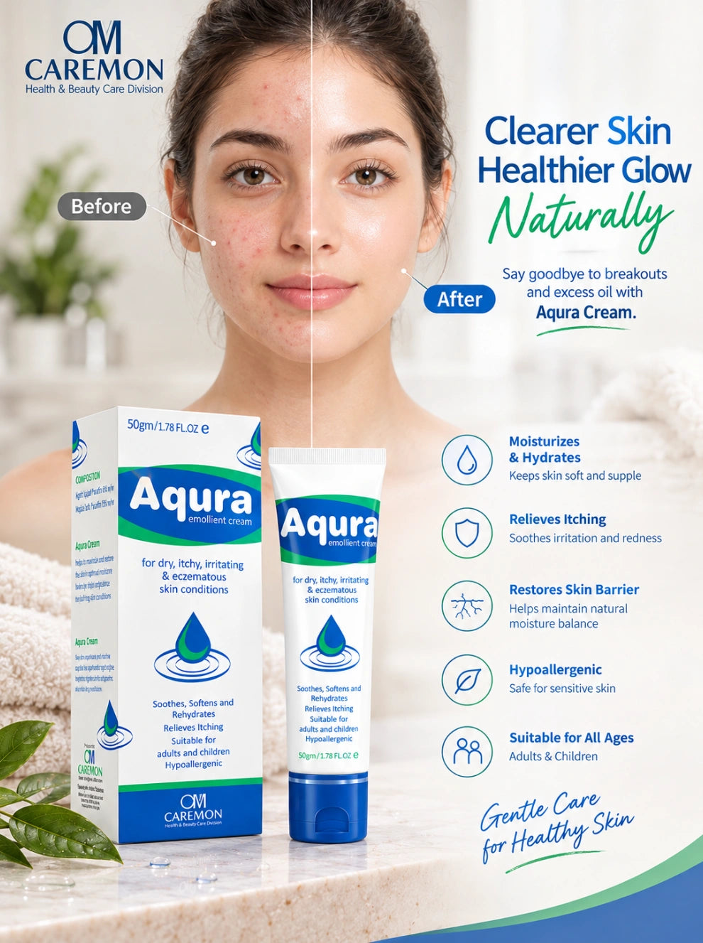 Aqura Emollient Cream 50g