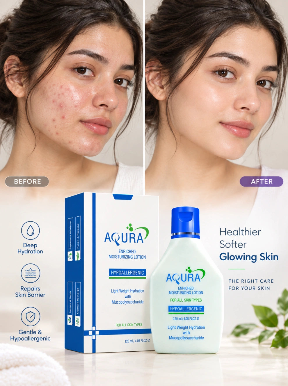 AQURA Enriched Moisturizing Lotion 120ml