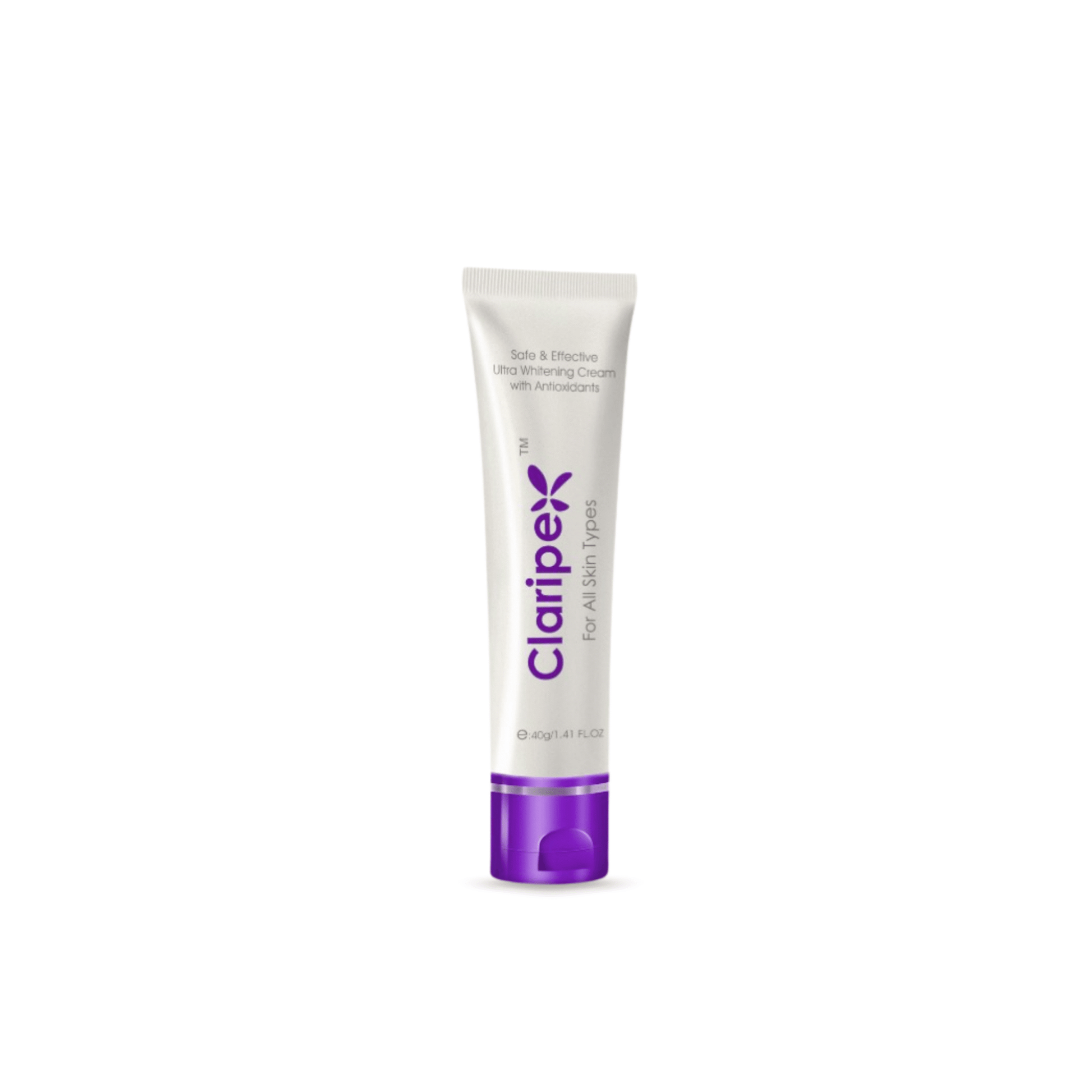claripex tube on a white background